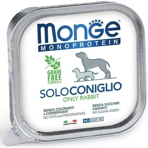 Monge Monoprotein Dog Solo с кроликом