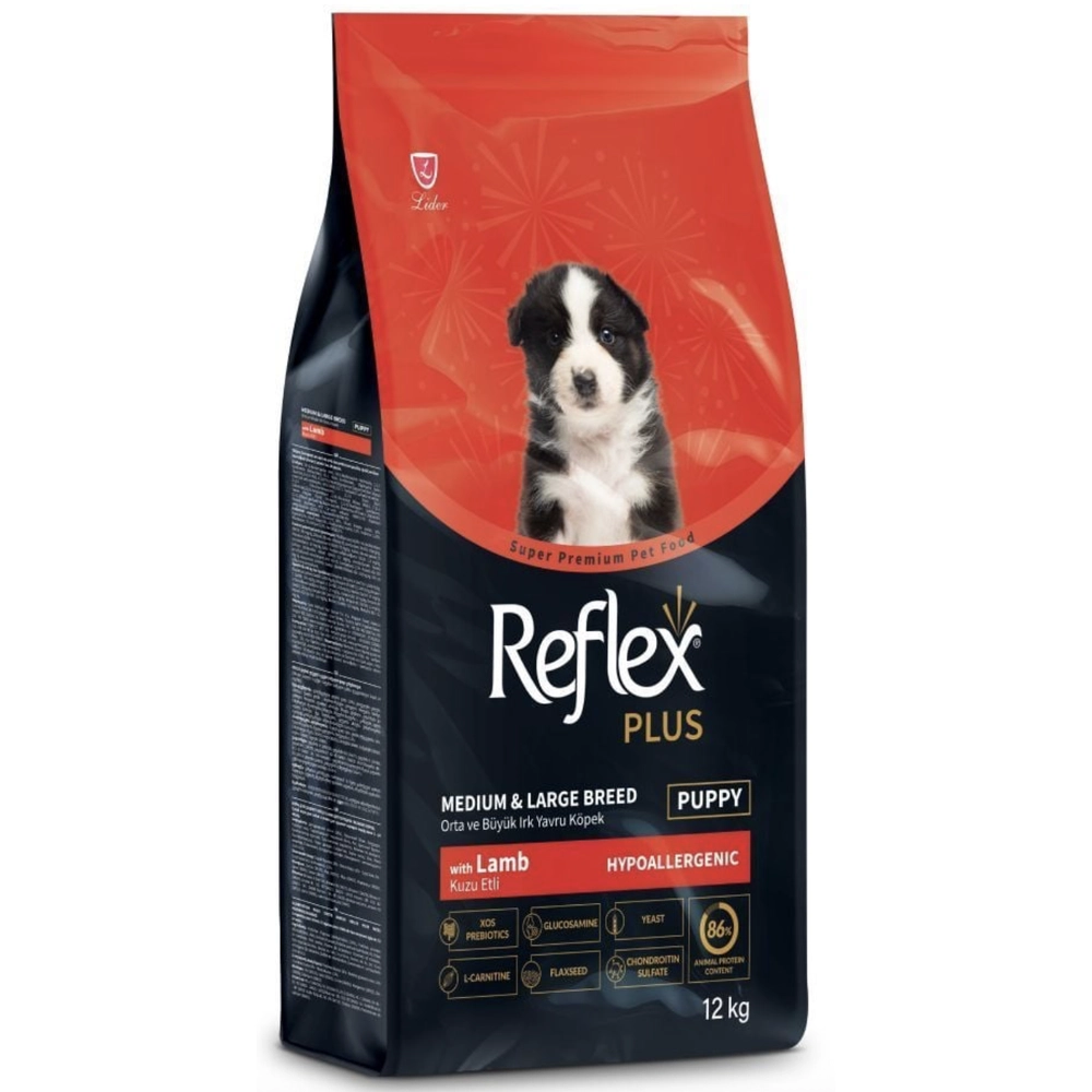 Reflex Plus Puppy Medium & Large Breeds Hypoallergenic Lamb 