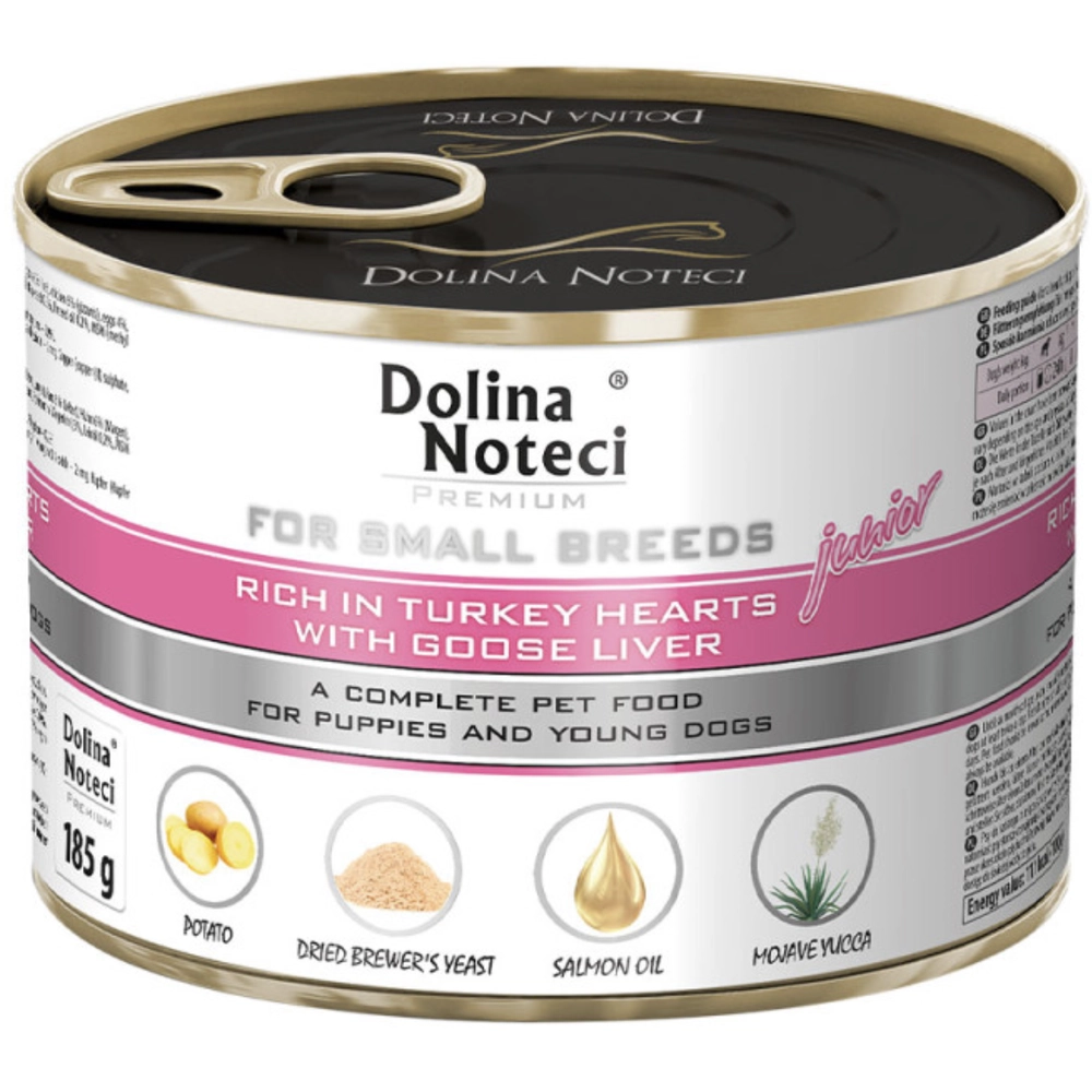 Dolina Noteci Premium Junior Small Breeds rich in Turkey hearts & Goose liver 