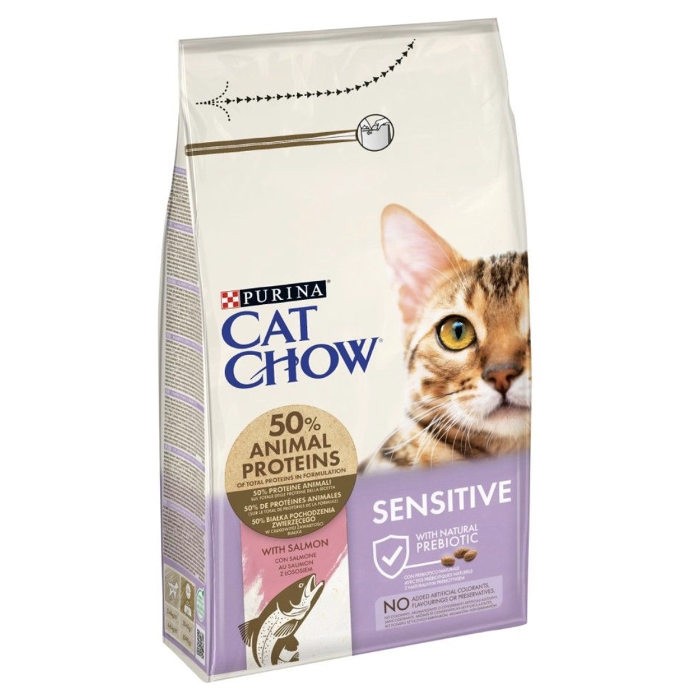 CAT CHOW Sensetive з лососем 