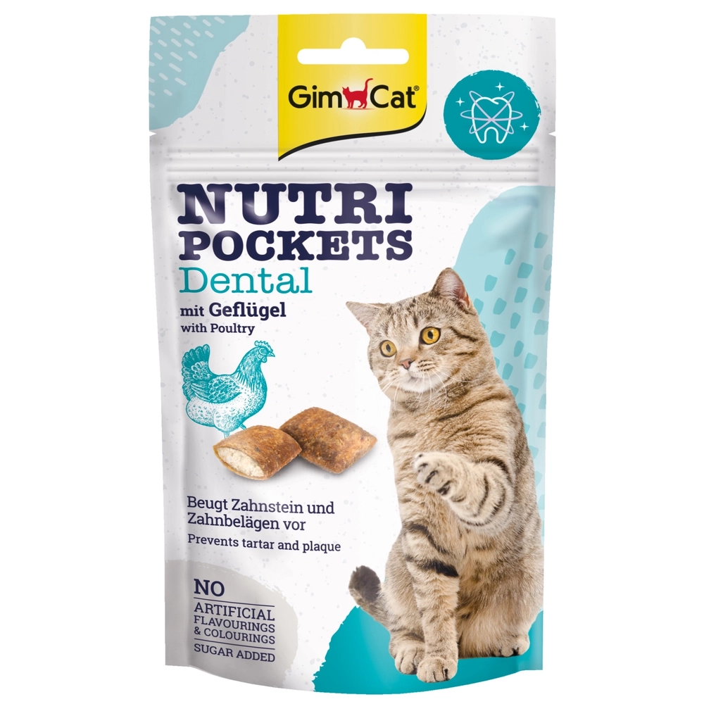 GimCat Nutri Pockets Dental з птицею 