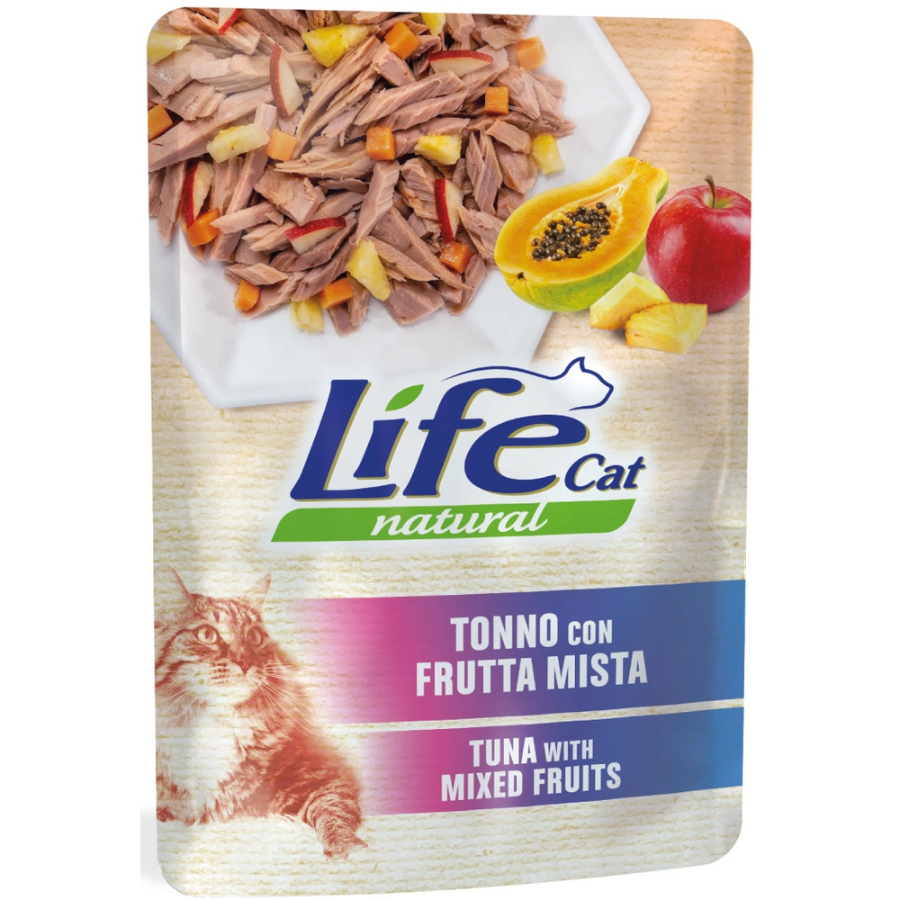 Life Cat Natural Тунець із фруктовим міксом 