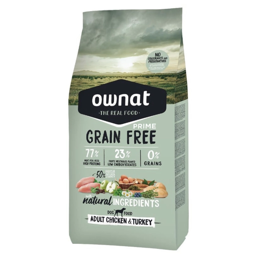 Ownat Grain Free Prime Adult Chicken & Turkey 