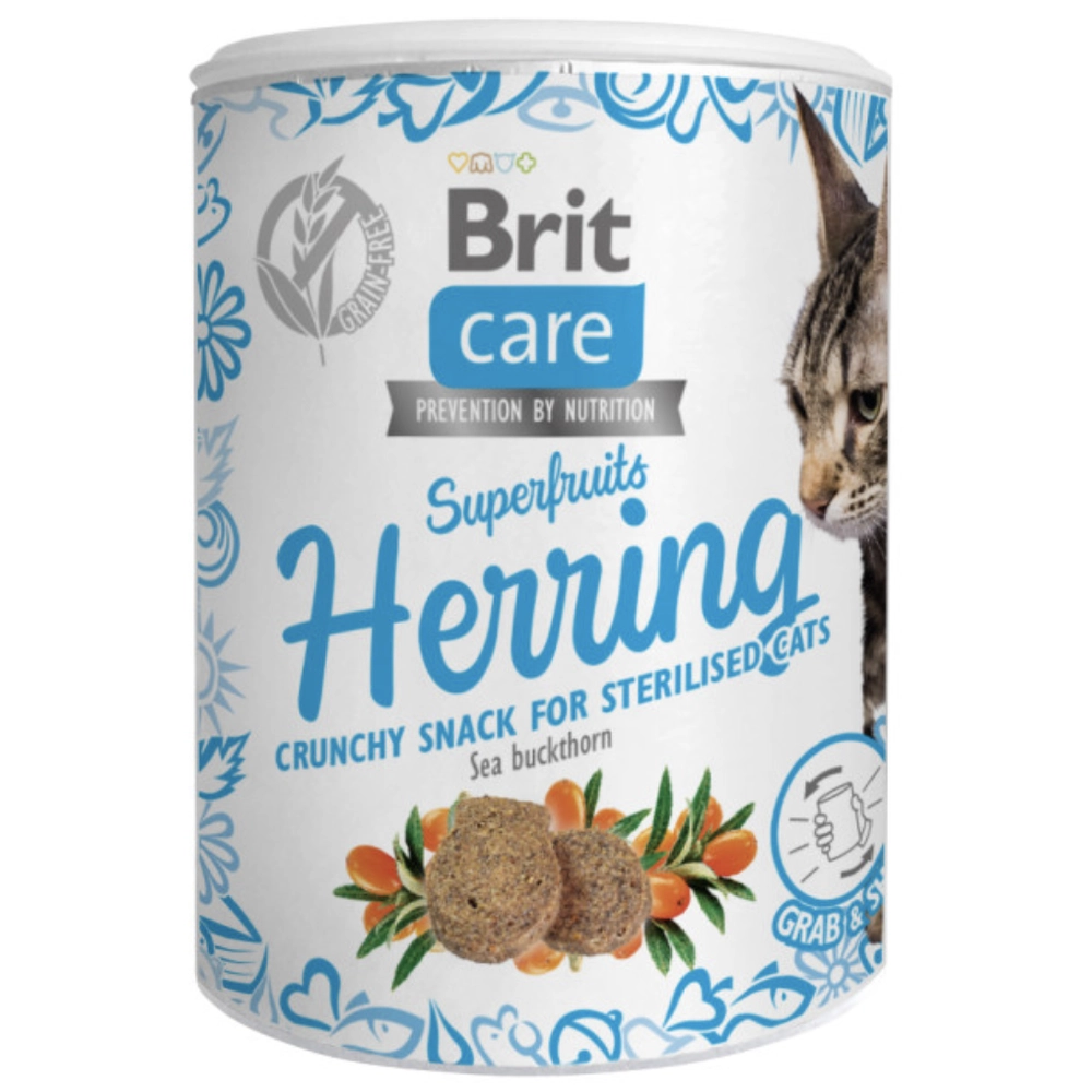 Brit Care Cat Snack Superfruits Herring 