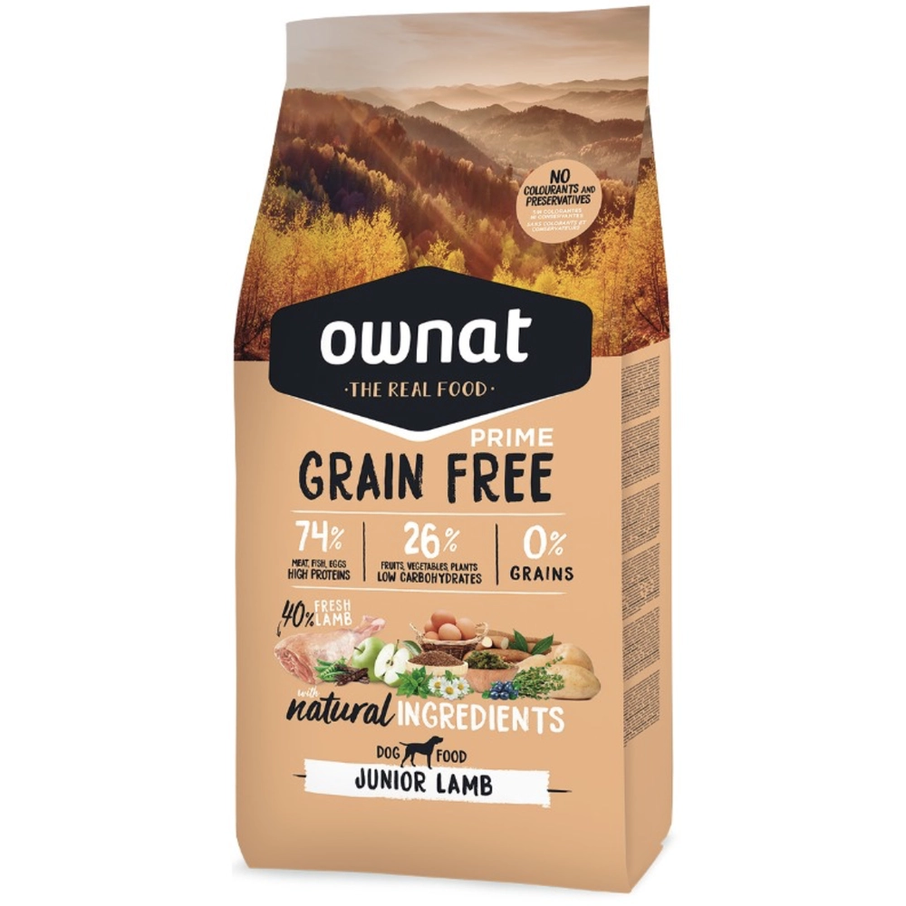 Ownat Grain Free Prime Junior Lamb 