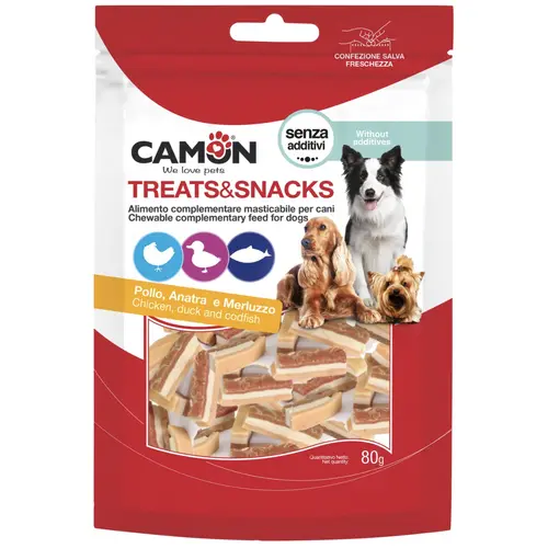 Camon Treats & Snacks Chicken, Duck & Codfish Bites