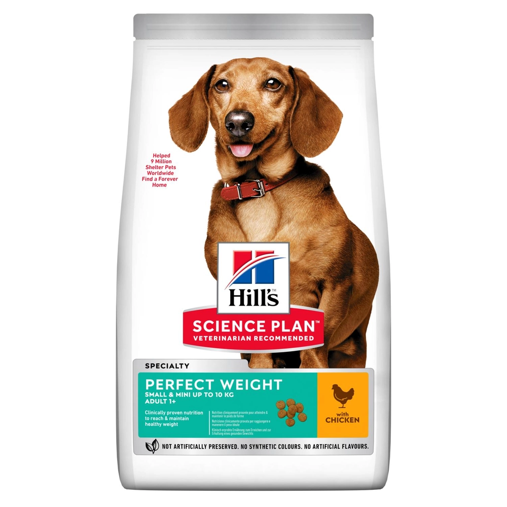 Hills Science Plan Perfect Weight Small & Mini Adult Dog Chicken 