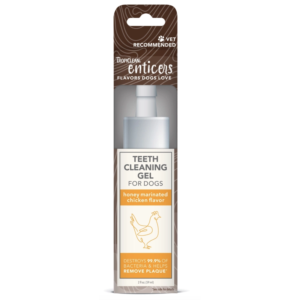 Tropiclean Enticers Teeth Gel Honey Marinated Chicken 