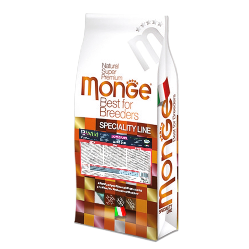 Monge Dog Bwild Low Grain All Breeds Adult Оленина  - фото 2
