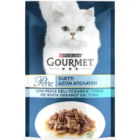 Gourmet Perle Duo Шматочки в підливі з океанічною рибою та тунцем