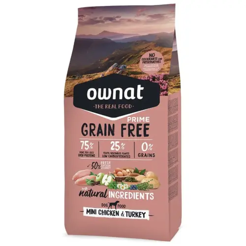 Ownat Grain Free Prime Mini Chicken & Turkey