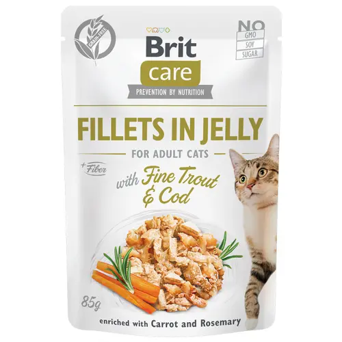 Brit Care Cat Pouch с треской и форелью