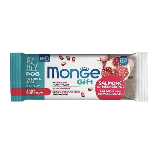 Monge Gift Dog Skin support Батончики з лососем та гранатом