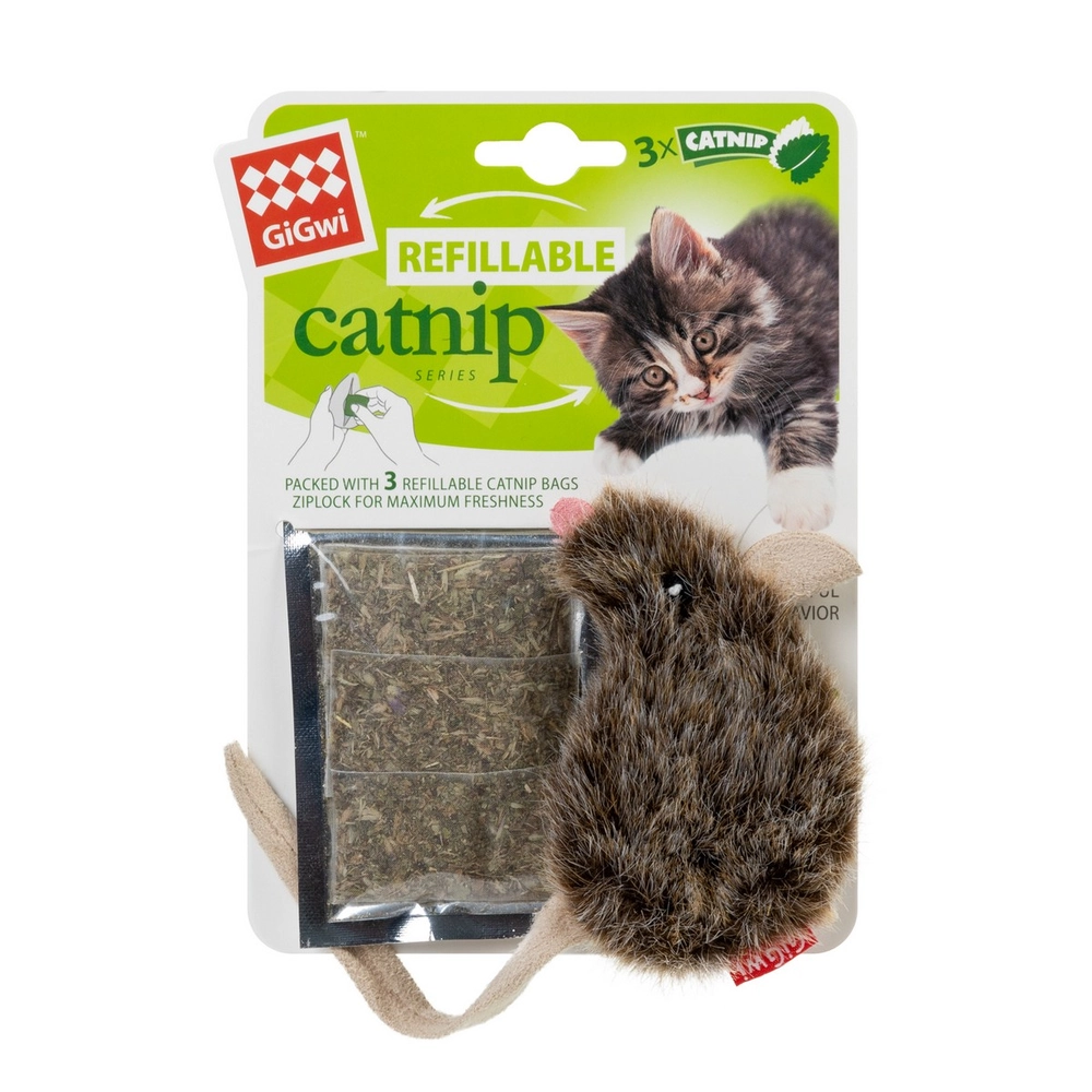 GiGwi Catnip Мышка с кошачьей мятой  - фото 2
