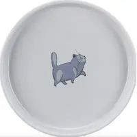 Trixie Керамическая плоская и широкая миска с рисунком кот  - фото 2