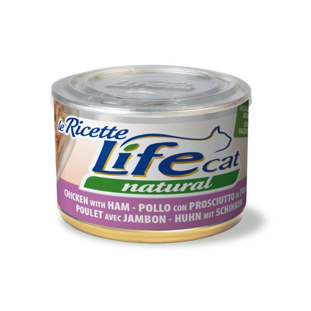 Life Cat Natural Le Ricette Курка з шинкою і стручковою квасолею 