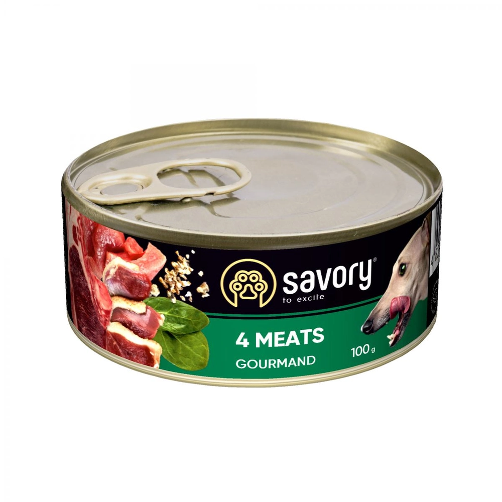 Savory Dog Adult 4 види м'яса 