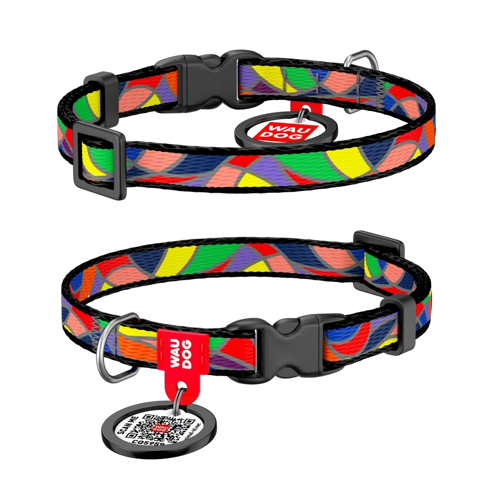 WAUDOG Nylon Collar з QR-паспортом 