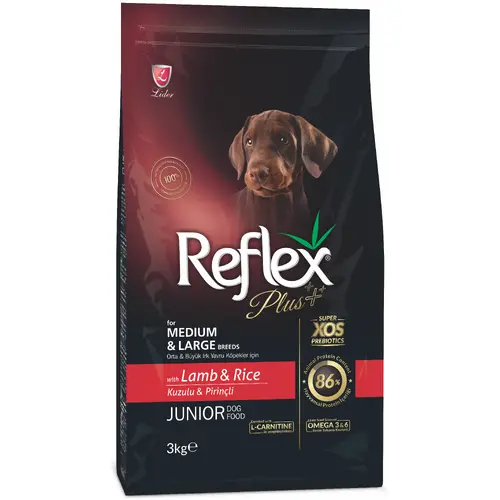 Reflex Plus Junior Medium & Large Breeds Lamb & Rice