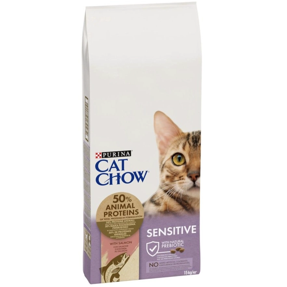CAT CHOW Sensetive з лососем  - фото 2