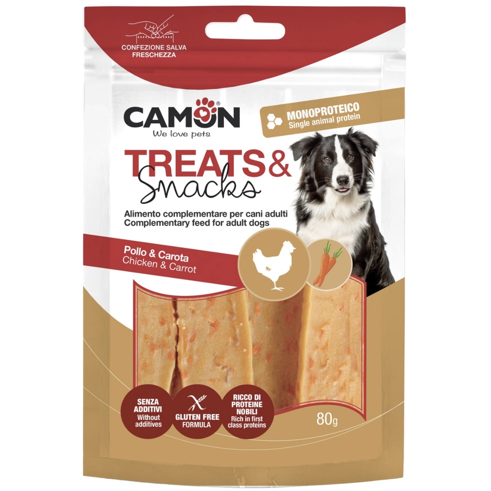 Camon Treats & Snacks Chicken & Carrot Jerky 