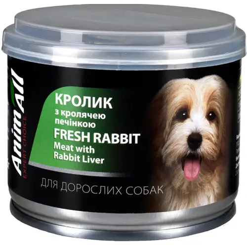 AnimAll Canned Rabbit & Meat Liver 