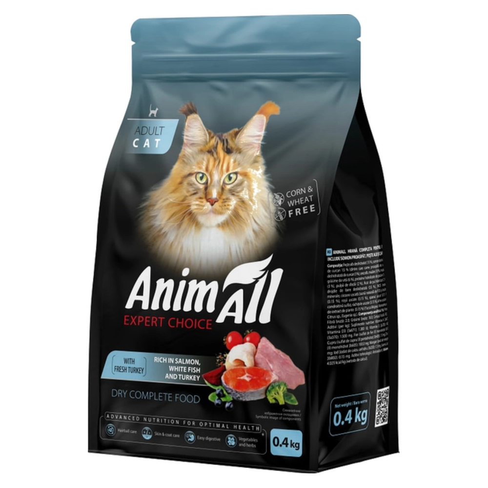 AnimAll Adult Cat Salmon,White Fish & Turkey  - фото 3