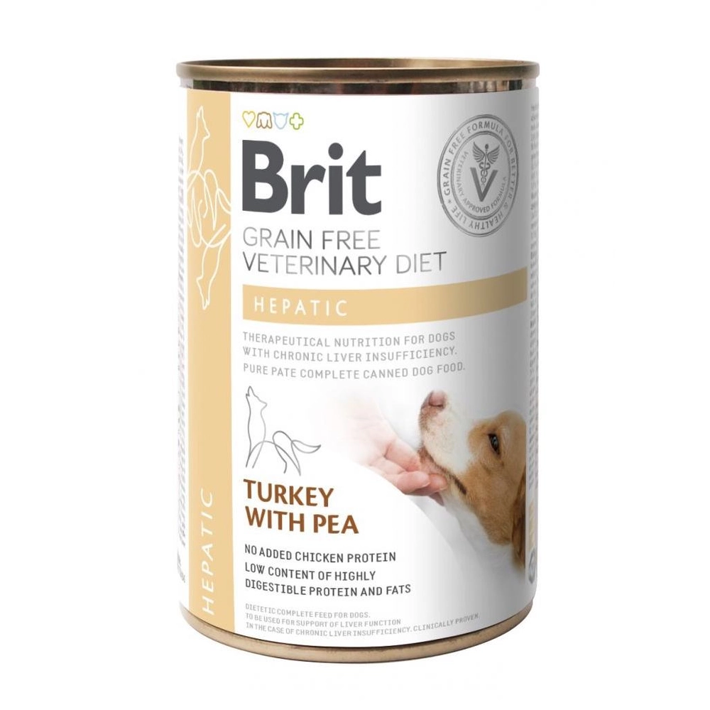 Brit Grain-Free Veterinary Diet Hepatic Turkey with Pea 