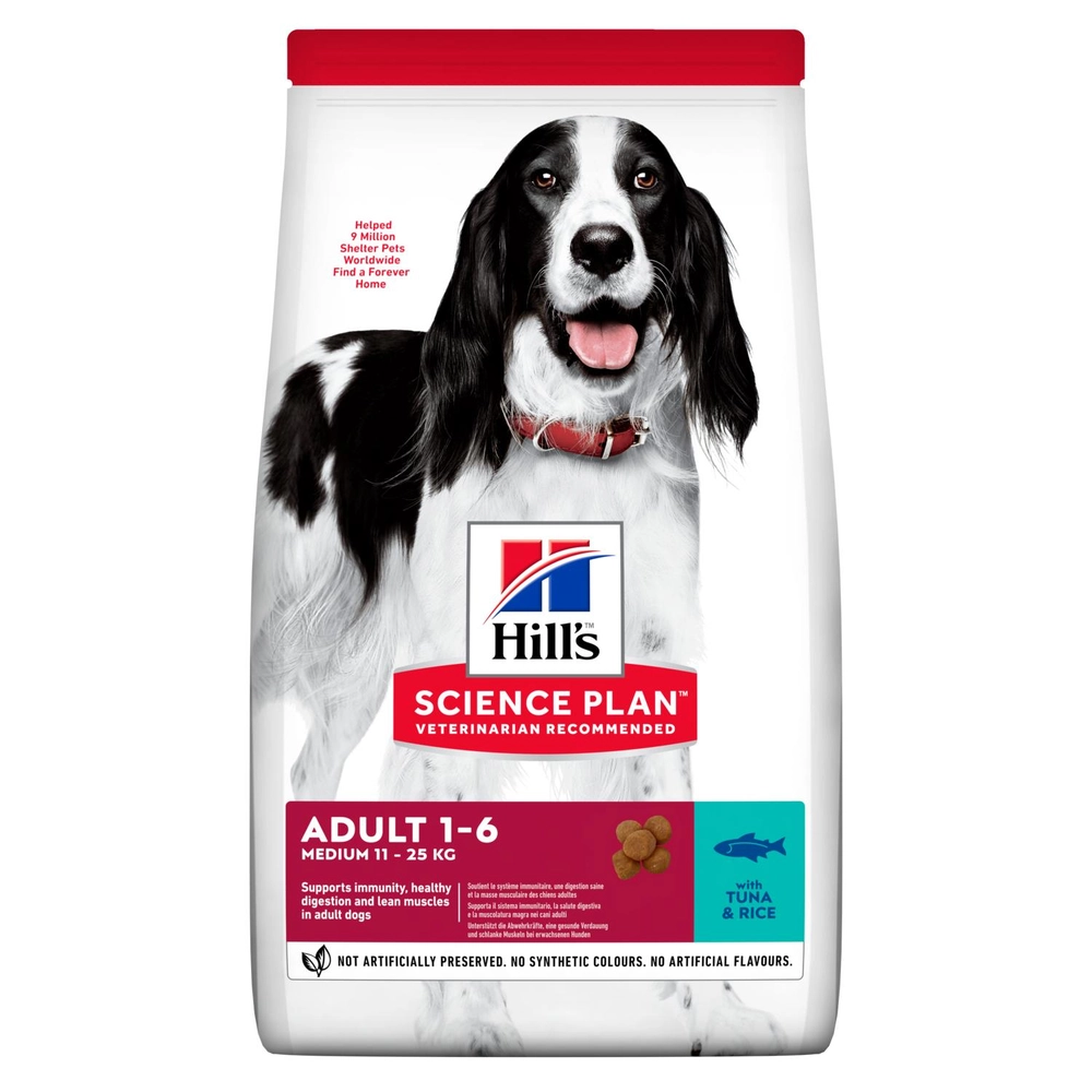 Hills Science Plan Medium Adult Dog Tuna & Rice 