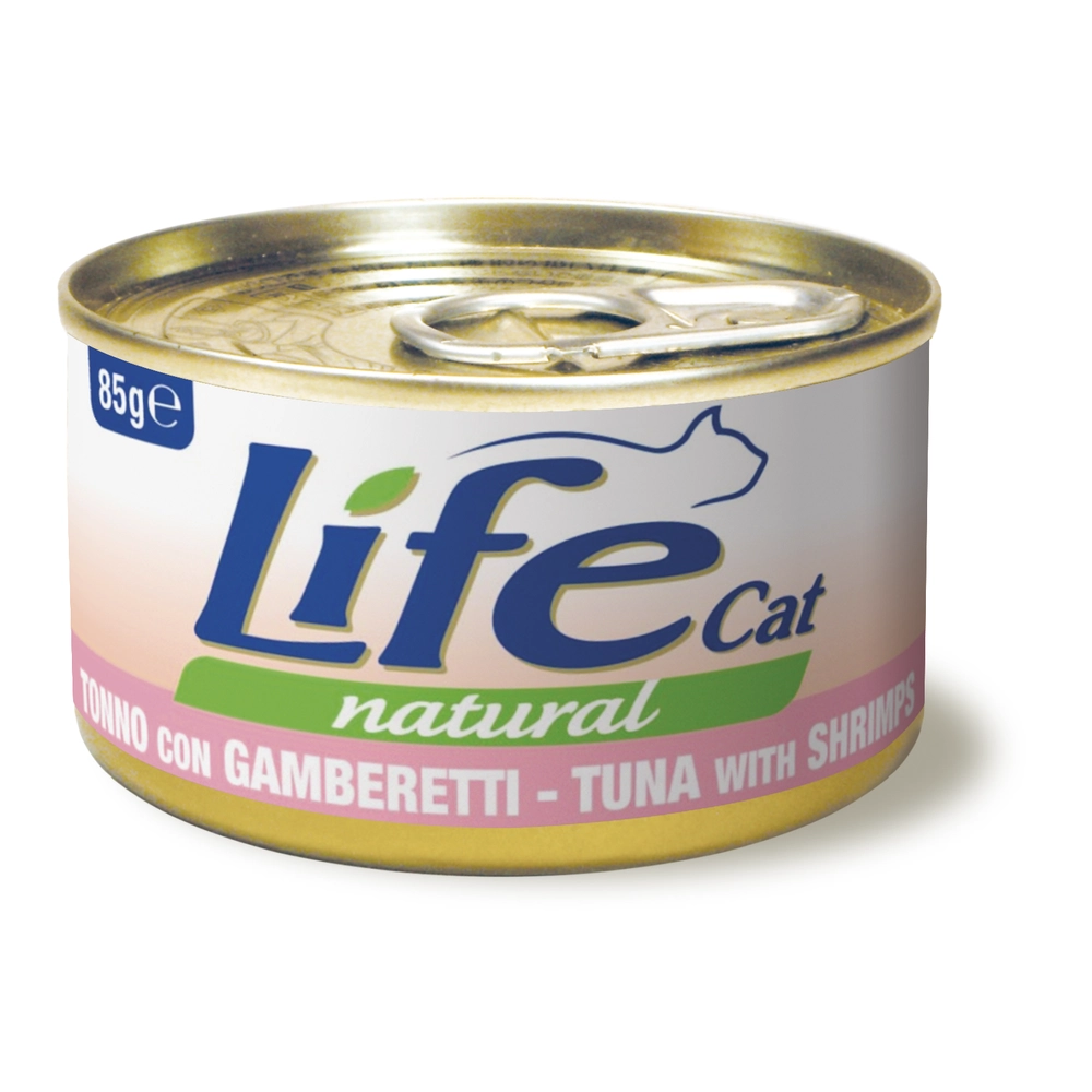 Life Cat Natural Тунець з креветками 