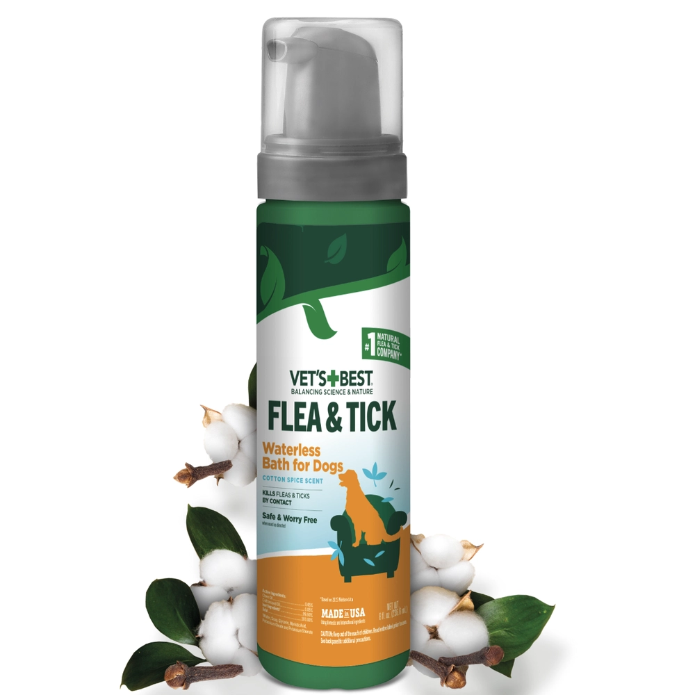 Vet's Best Flea & Tick Waterless Dog Bath Cottonspice 