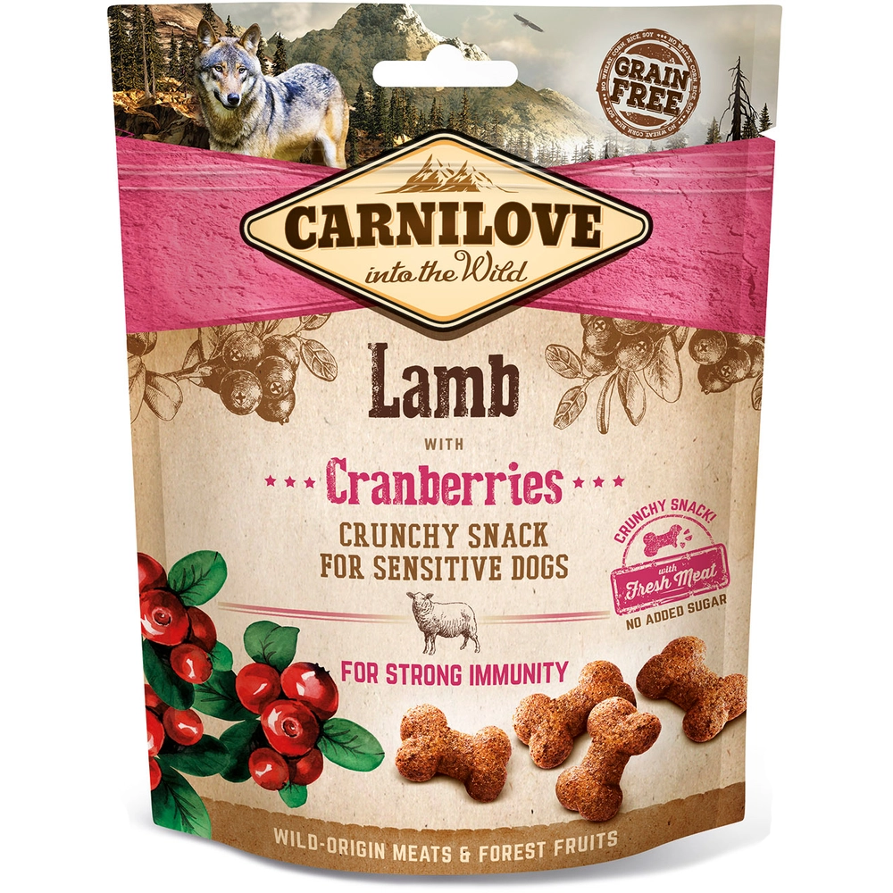 Carnilove Crunchy Snack з ягням і журавлиною 