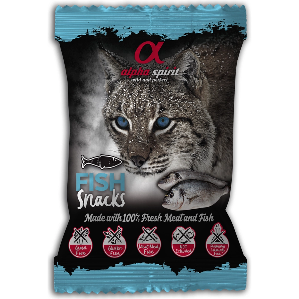 Alpha Spirit Fish Snacks for Cats 