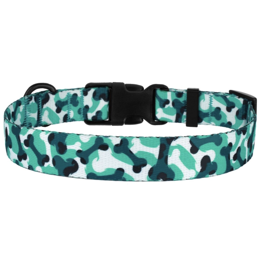 BronzeDog Urban Ошейник Косточка для собак Бирюзовый 