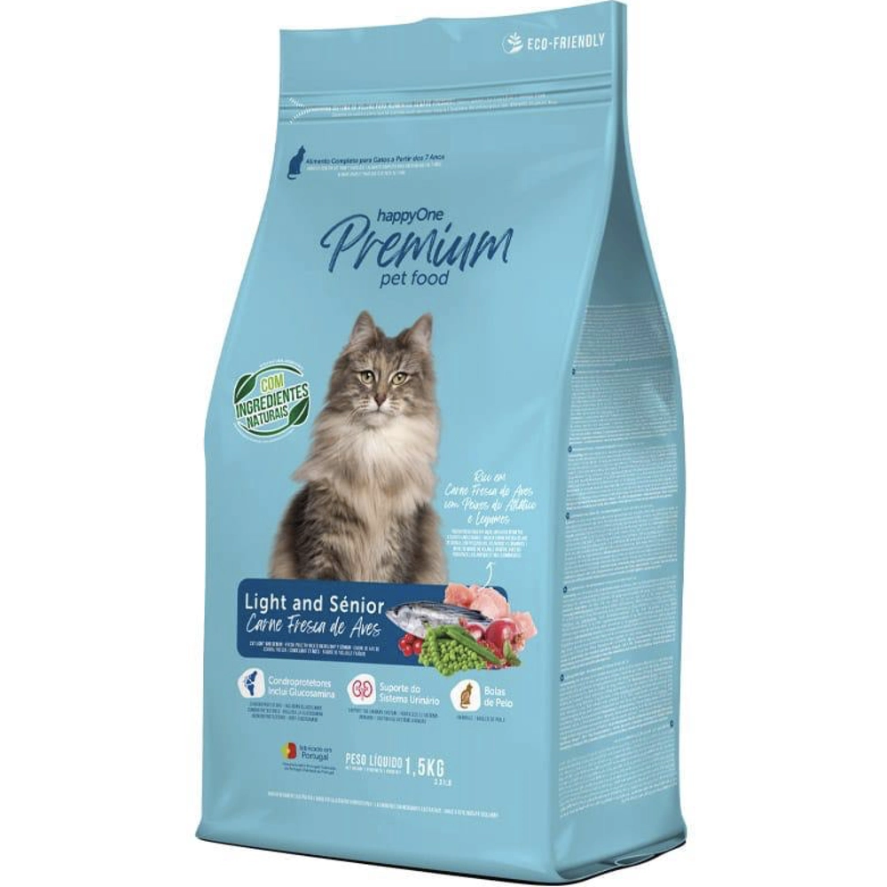 HappyOne Premium Cat Light & Senior Fresh Meat 