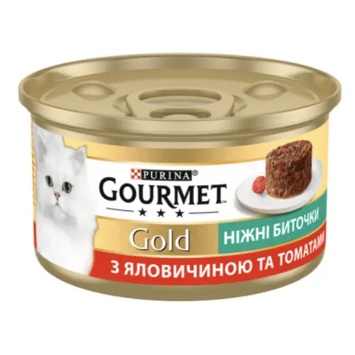 Gourmet Gold Ніжні биточки з яловичиною та томатами