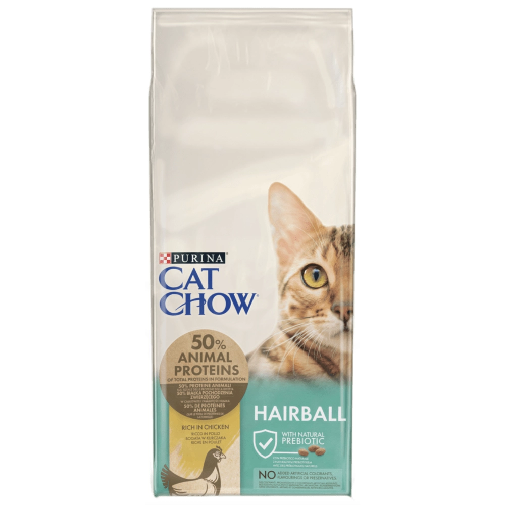  CAT CHOW Hairball Для вывода шерсти из желудка с курицей  - фото 2