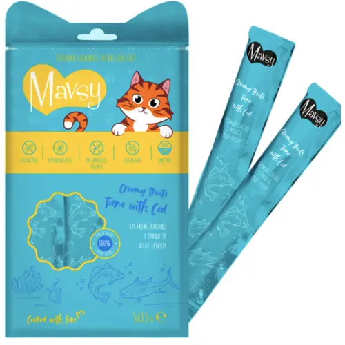 Mavsy Creamy Treats Tuna with cod
