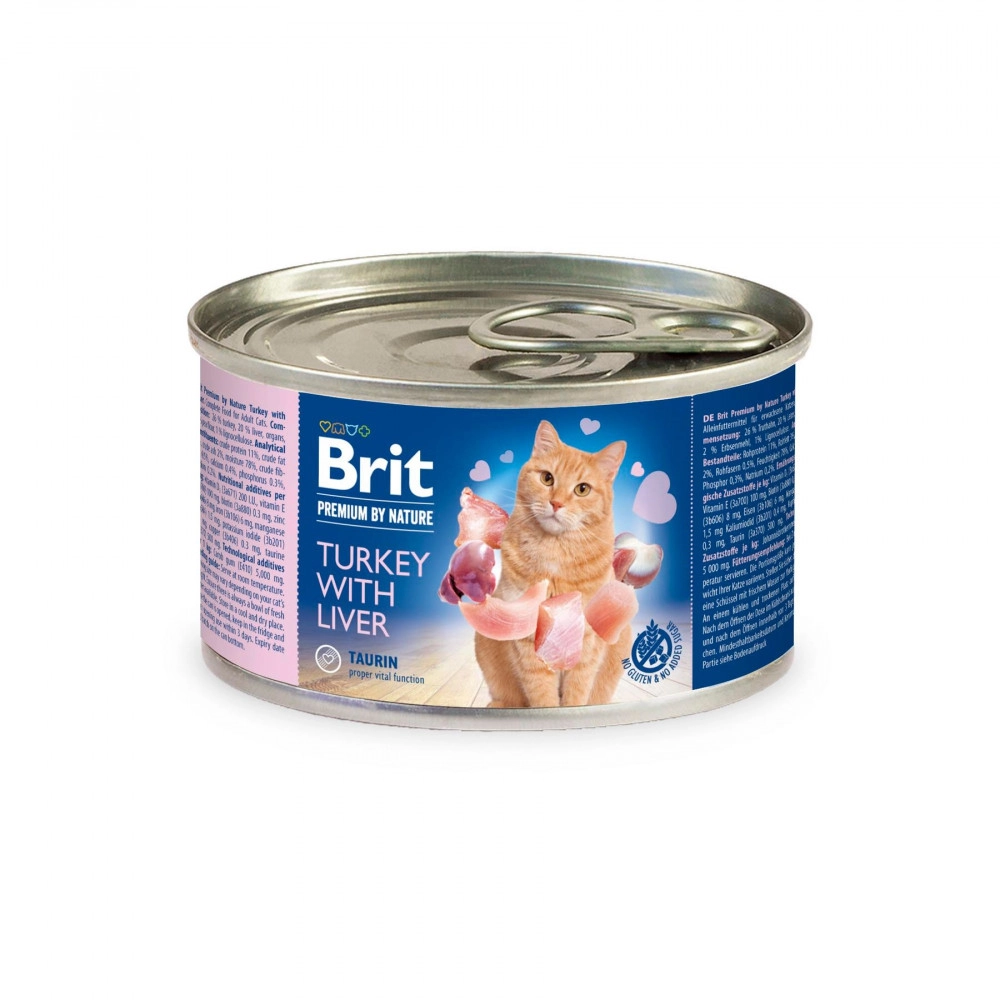 Brit Premium by Nature з індичкою та печінкою 