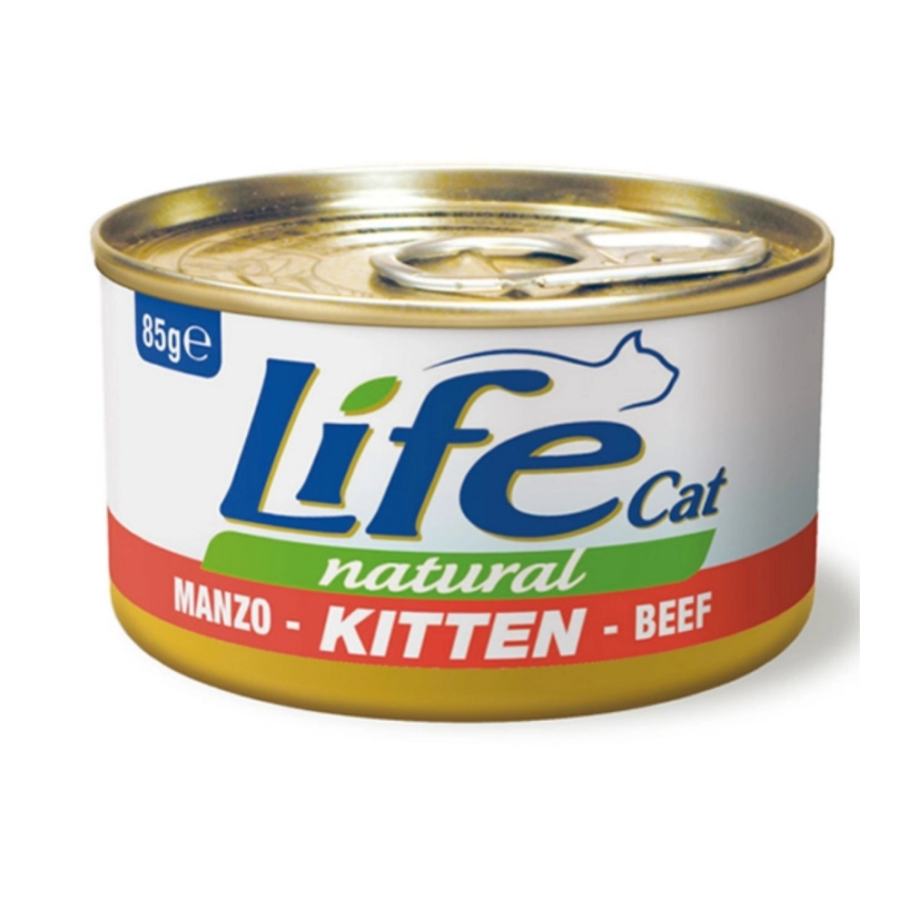 Life Cat Natural Kitten Яловичина 
