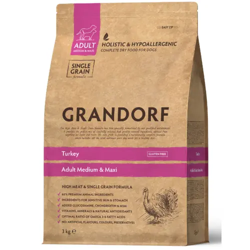 Grandorf Dog Medium & Maxi Turkey 