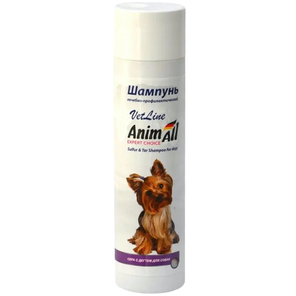 AnimAll VetLine Шампунь із сіркою та дьогтем 