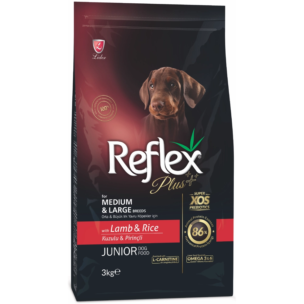 Reflex Plus Junior Medium & Large Breeds Lamb & Rice 
