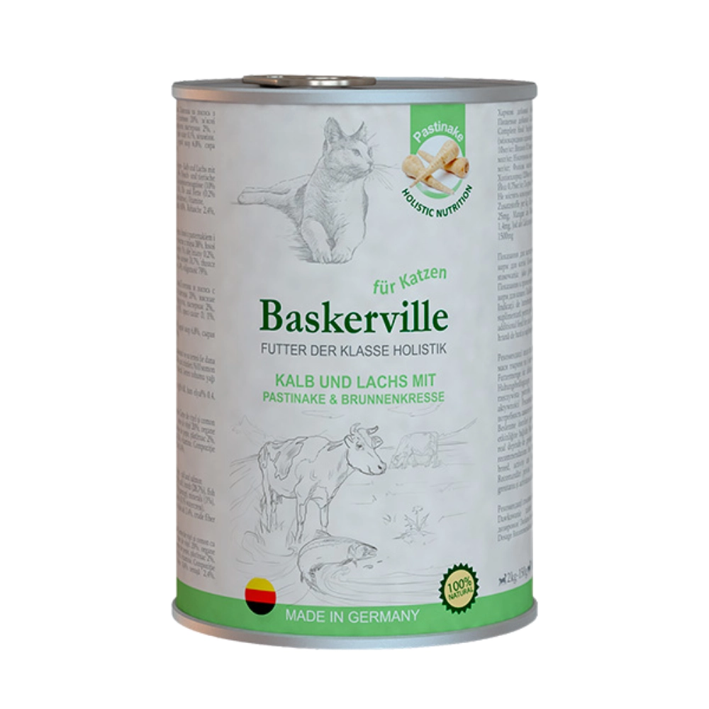 Baskerville Cat Телятина та лосось 