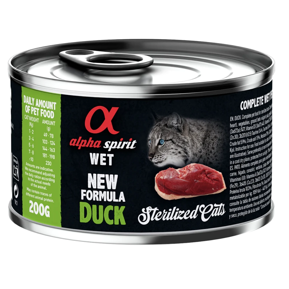 Alpha Spirit Duck Sterilized Cat  