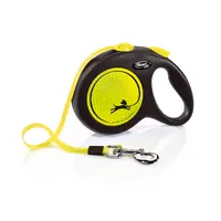 Flexi New Neon L поводок-рулетка для собак до 50 кг (лента 5 м)