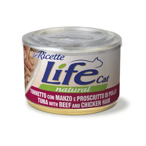 Life Cat Natural Le Ricette Тунець з яловичиною та шинкою