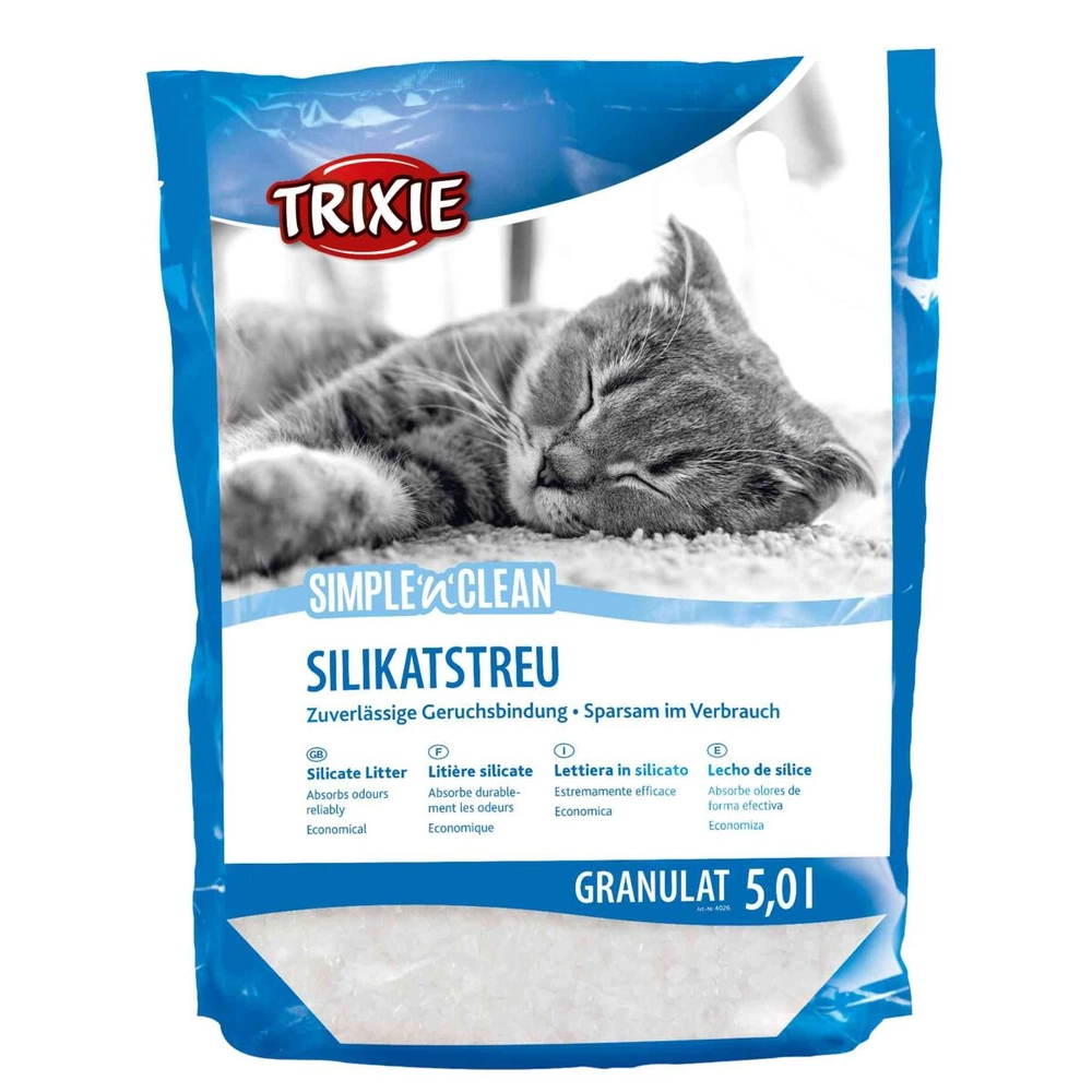 Trixie Simple Clean SILICATE Силикатный наполнитель для кошек  - фото 2