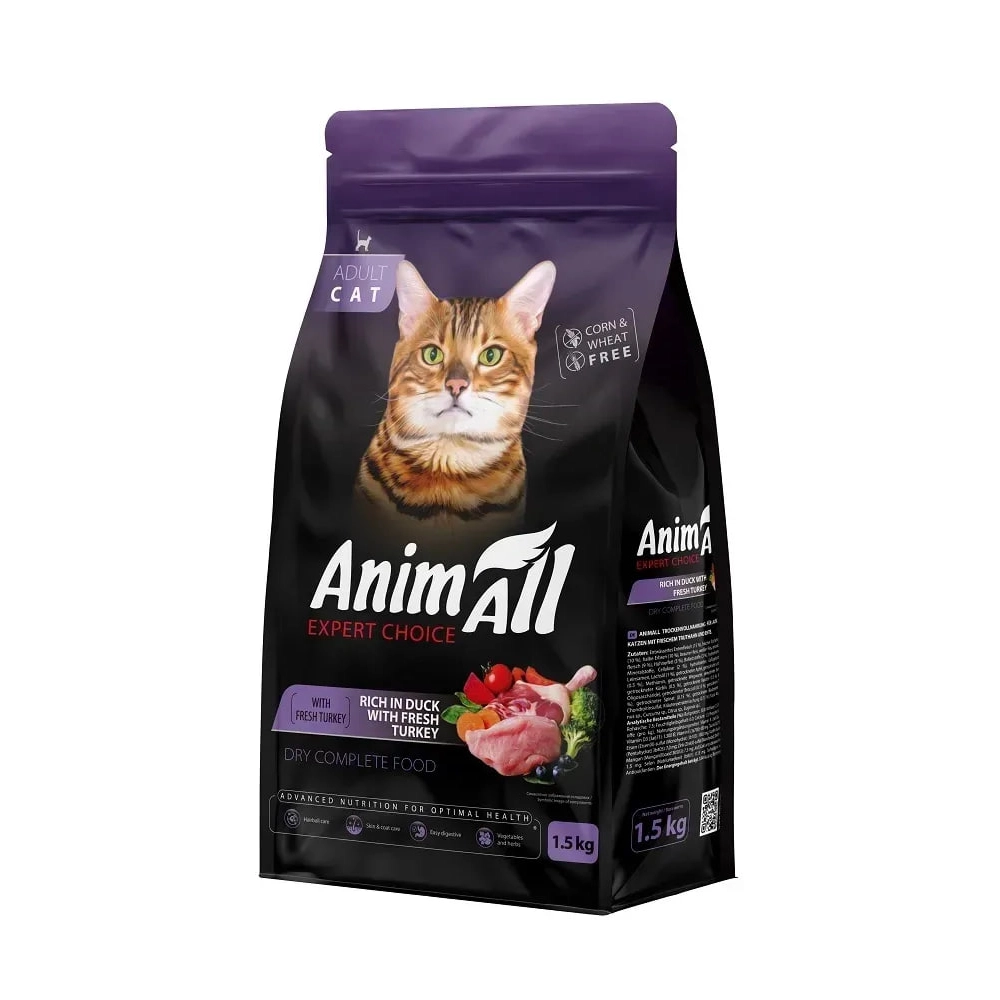 AnimAll Adult Cat Duck & Fresh Turkey  - фото 2