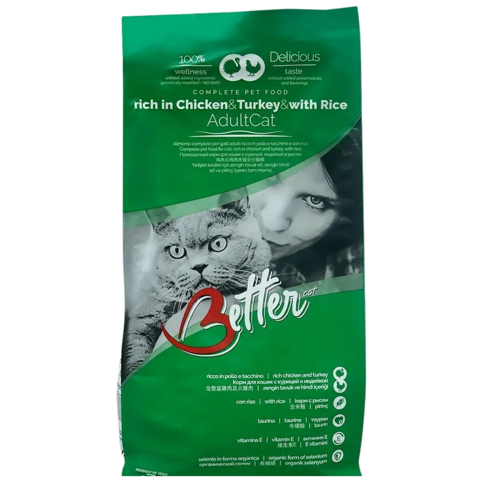 Better Adult Cat Chicken & Turkey & Rice 